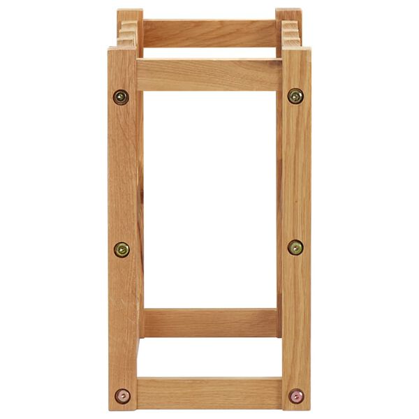 vidaXL Wine Rack for 12 Bottles 47x21x36 cm Solid Oak Wood