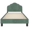 vidaXL Children's Bed Frame with Headboard Sea Green 90 x 200 cm