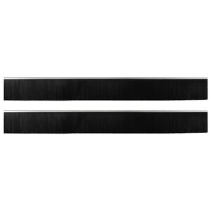 vidaXL Self-adhesive Door Brush Seals 2 pcs Silver 100 cm