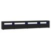 vidaXL TV Cabinet with LED Lights Black 270x35x40 cm