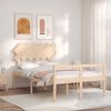 vidaXL Senior Bed without Mattress Double Solid Wood