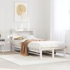 vidaXL Bed Frame without Mattress White 90x190 cm Single Solid Wood Pine