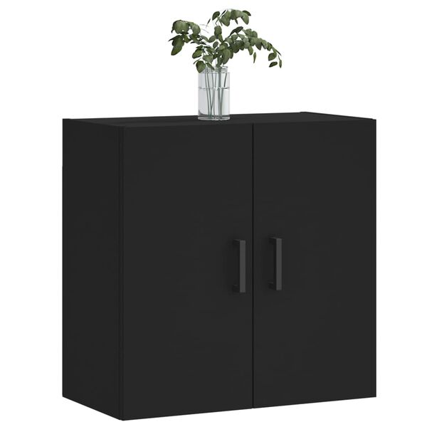 vidaXL Wall Cabinet Black 60x31x60 cm Engineered Wood