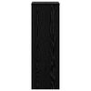 vidaXL Plant Stand Black Oak 33 x 33 x 100 cm Engineered wood