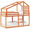 vidaXL Bunk Bed without Mattress Wax Brown 90x200 cm Solid Wood Pine