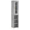 vidaXL Highboard Concrete Grey 34,5x34x180 cm Engineered Wood