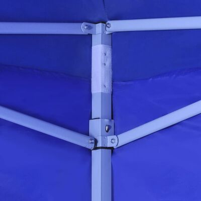 vidaXL Foldable Tent with 2 Walls 3x3 m Blue