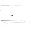 vidaXL Awning Manual White 5 x 3 m Metal