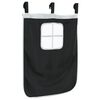 vidaXL Curtains for Loft Bed with Tower White and Black Polyester