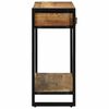 vidaXL Console Table with Shelf Brown 90 x 33 x 75 cm Solid Mango Wood