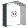 vidaXL Garden Shed Anthracite 191x300x198 cm Galvanised Steel