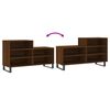 vidaXL Shoe Cabinet Brown Oak 102x36x60 cm Engineered Wood
