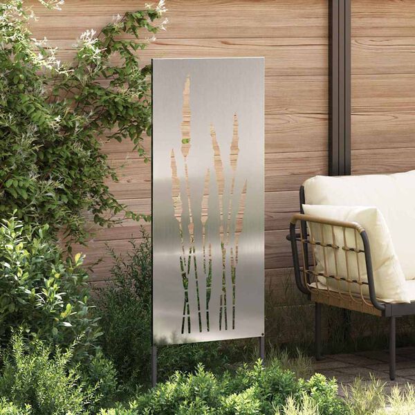 vidaXL Garden Privacy Screen Silver 50 x 140 cm Galvanised steel