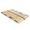 vidaXL Slatted Bed Base without Mattress with 28 Slats 7 Zones 140x200 cm