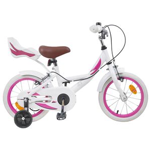 vidaXL Kids Bike 12 Inches for 2-4 Years Old White