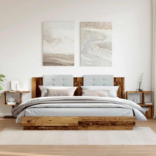 vidaXL Bedside Cabinets 2 pcs Old Wood 50x30x51.5 cm Engineered Wood