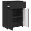 vidaXL Bathroom Cabinet Black 72.5 x 36.5 x 100 cm Engineered Wood