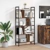 vidaXL Bookshelf Smoked Oak 75 x 30 x 156 cm Engineered Wood