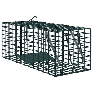 vidaXL Animal Trap Green 31 x 13 x 12cm Steel