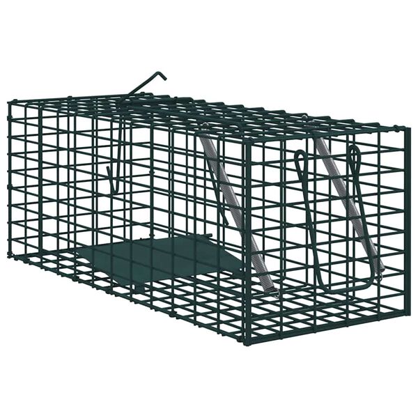 vidaXL Animal Trap Green 31 x 13 x 12cm Steel
