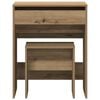 vidaXL Dressing Table Artisan oak 60 x 40 x 75 cm Engineered wood