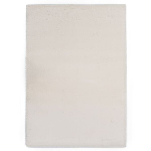 vidaXL Rug 80x150 cm Faux Rabbit Pelt Cream
