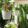 LECHUZA Hanging Planter NIDO Cottage 28 ALL-IN-ONE White
