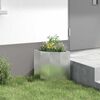 vidaXL Corner Planter Silver 30 x 30 x 35 cm Galvanised steel