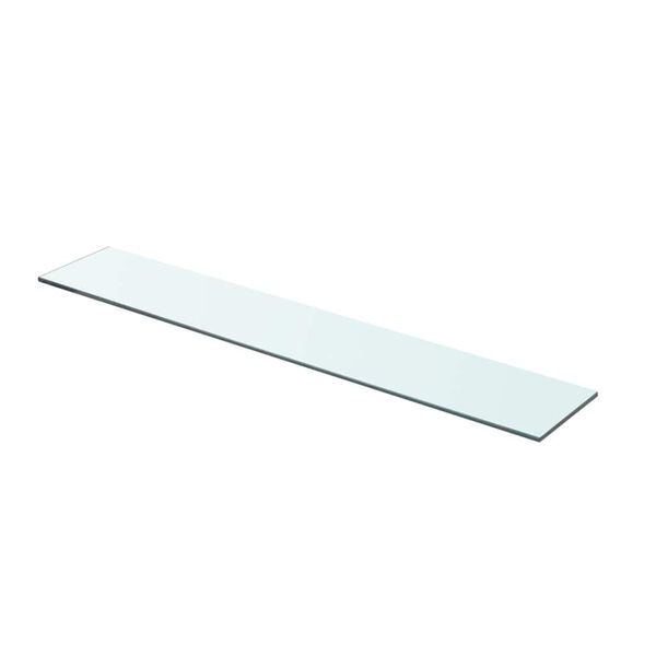 vidaXL Shelves 2 pcs Panel Glass Clear 70x12 cm
