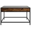 vidaXL Coffee Table with Infinity LED Smoked Oak 70x50x41 cm