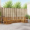 vidaXL Sofa Sets 7 pcs Natural Solid Acacia Wood