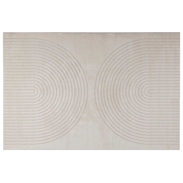 vidaXL Area Rugs Rectangular HUARTE Cream 340 x 240 cm Polyester