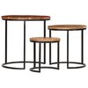 vidaXL Coffee Table Set 3 Pieces Solid Acacia Wood