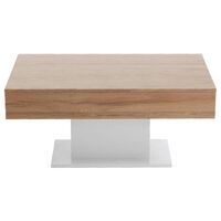 FMD Coffee Table Antique Oak and White