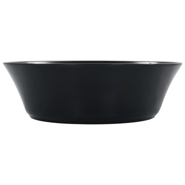 vidaXL Wash Basin 41x12.5 cm Ceramic Black