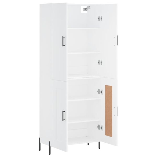 vidaXL Highboard White 69.5x34x180 cm Engineered Wood