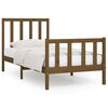 vidaXL Bed Frame without Mattress Honey Brown 90x200 cm Solid Wood