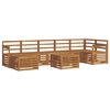 vidaXL Outdoor Sofa Set 8 pcs Natural Solid Acacia Wood