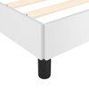 vidaXL Bed Frame without Mattress White 135x190cm Double Faux Leather