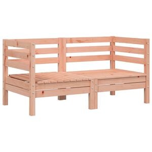 vidaXL Garden Sofas Corner 2 pcs Solid Wood Douglas