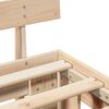 vidaXL Bed Frame with Headboard Natural 120 x 200 cm Solid Pine Wood
