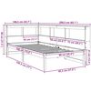 vidaXL Bookcase Bed without Mattress 90x190 cm Solid Wood Pine
