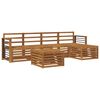 vidaXL Sofa Sets 6 pcs Natural Solid Acacia Wood