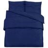 vidaXL Duvet Cover Set Navy Blue 220x240 cm Cotton