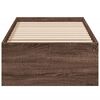 vidaXL Bed Frame without Mattress Brown Oak 90x190 cm Single