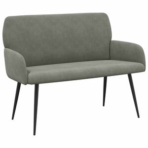 vidaXL 2 Seater Sofa with Metal Legs 2-Seater Light Grey