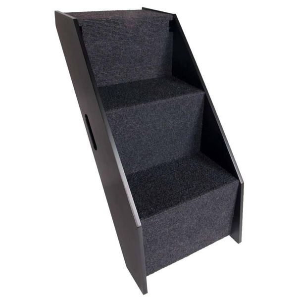 FLAMINGO Pet Ramp and Stair Black 62x36x51 cm 515222