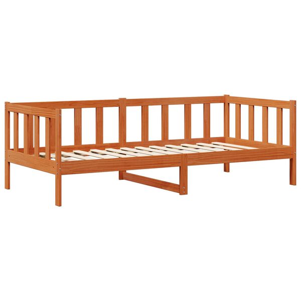 vidaXL Day Bed Set 2 pcs Wax Brown Solid Pine Wood