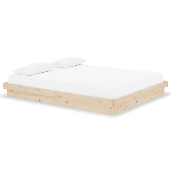 vidaXL Bed Frame without Mattress Solid Wood 160x200 cm