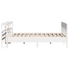 vidaXL Bed Frame without Mattress White 200x200 cm Solid Wood Pine